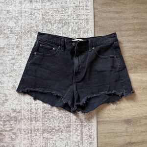 Abercrombie & Fitch Black Denim Cutoff Shorts